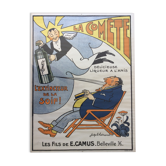 Original lithography anis la comete ill. joseph hemard 60 x 80 cm 1925 pastis