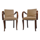 Paire de fauteuils bridge Art déco vers 1930
