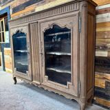 Antique oak dresser - sandblasted