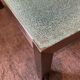 Designer garden coffee table in tempered glass and stainless steel