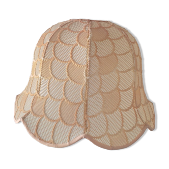 Salmon pink/blush lace pendant lamp