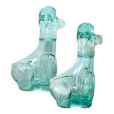 Etruscan Glass VEA – Pair of Italian poodles from the 1960s