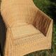Wicker and rattan rocking chair