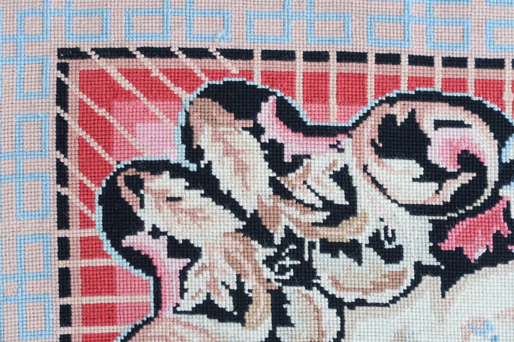 European needlepoint rug 1980