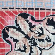 European needlepoint rug 1980