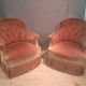 Paire de fauteuils crapaud