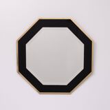 Octagonal Mirror frame in brass 1970s