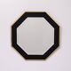 Octagonal Mirror frame in brass 1970s
