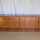 Vintage Scandinavian teak bass row
