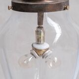 Large Clear Glass Pendant Light