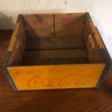 Old crate of old wooden coca cola