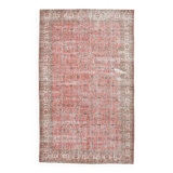 7x11 Pale Red Classic Vintage Rug, 204x335Cm