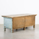 Antique industrial workbench