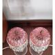 Michelotti Crystal Glass Prism Boudoir Parlor Lamps 1950s