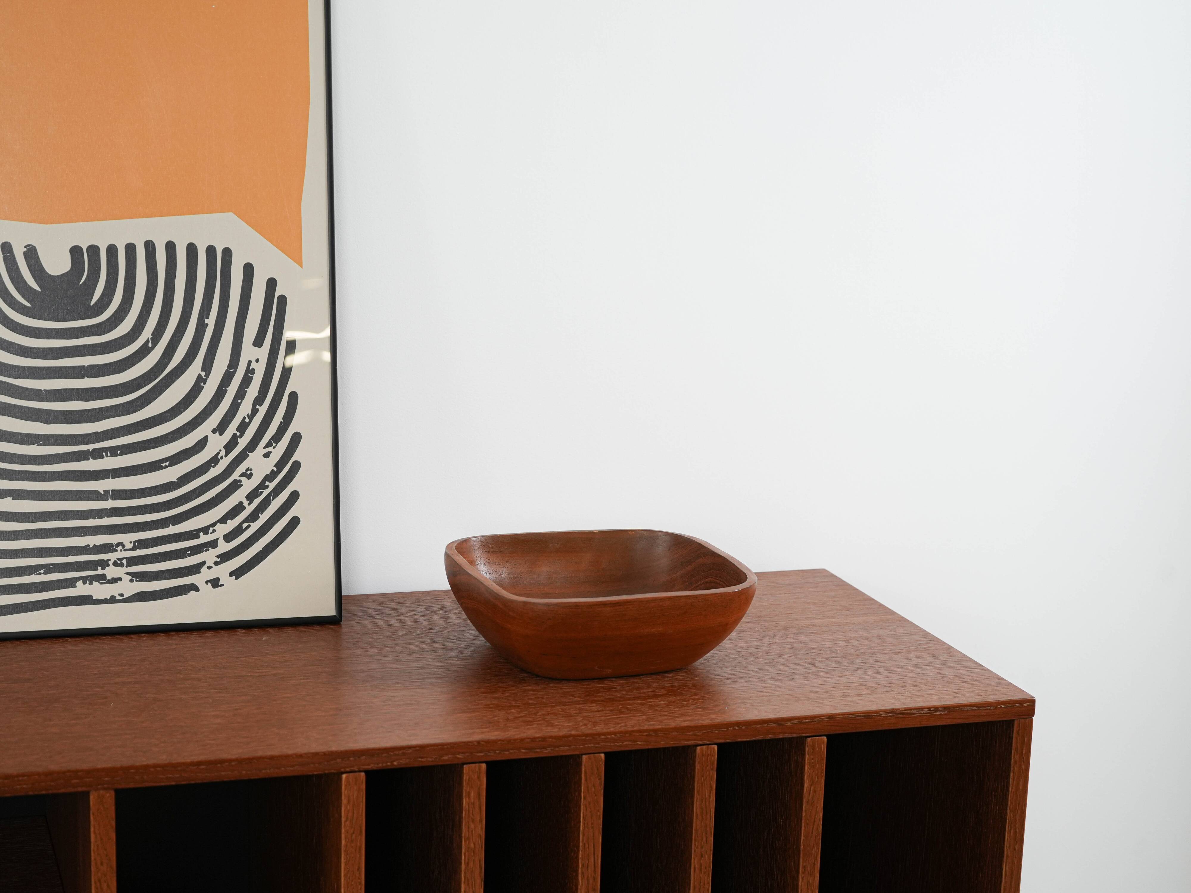 Teak bowl, Danish design, 1960s, made in Denmark