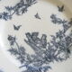 Lot of 4 plates flat land of iron Lunéville model chick