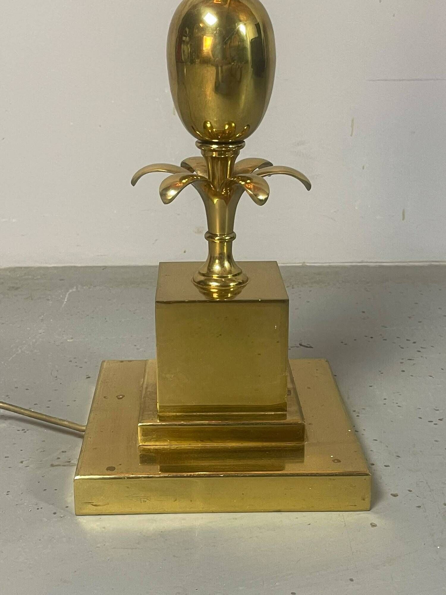 Exceptional French Hollywood Regency Brass Floor Lamp