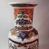 Jp derevia, ceramic vase with pheasants, signed at the bottom