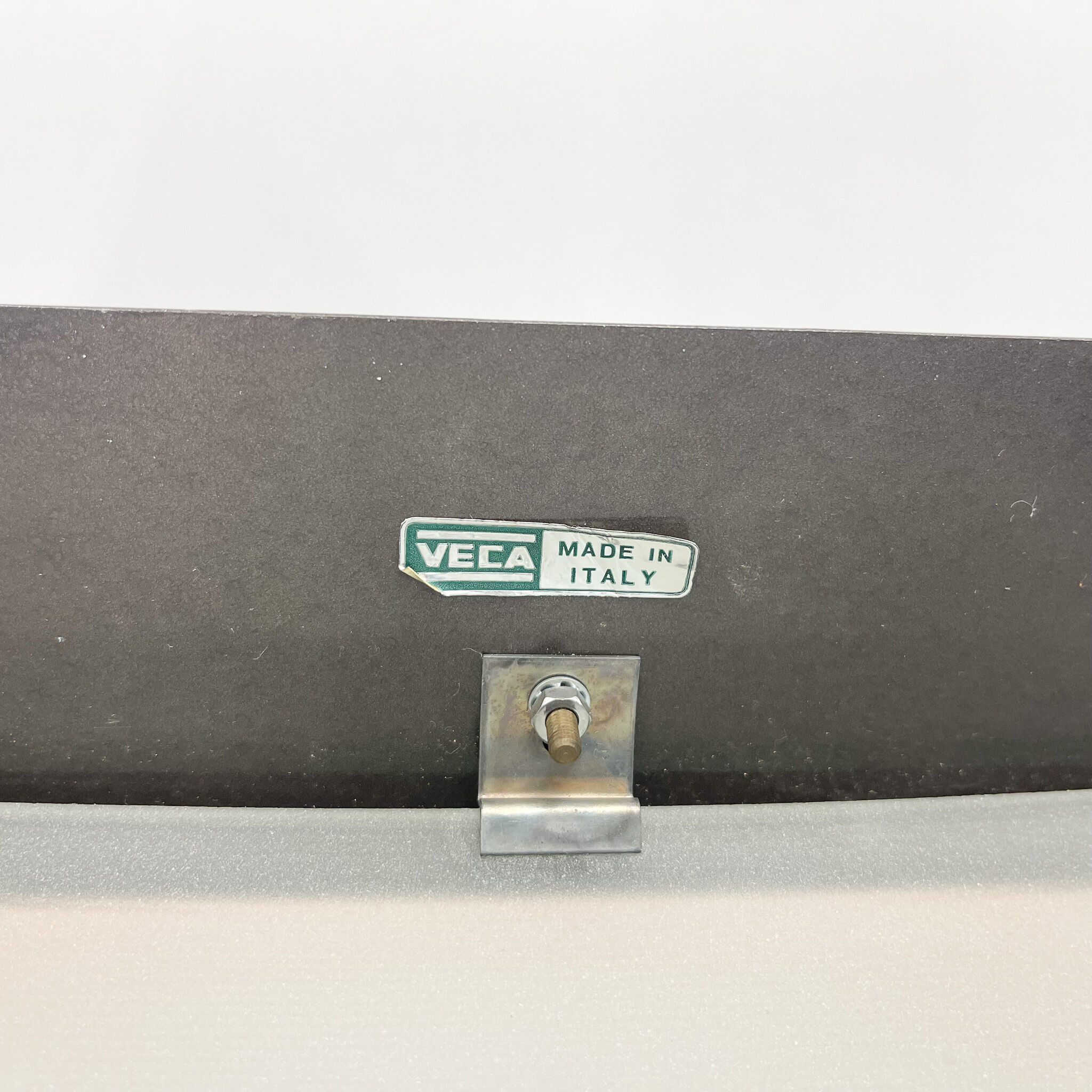 Mid-century Italian Smoked Glass Flush Mount by VECA, Labeled