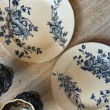 Two antique ironstone plates