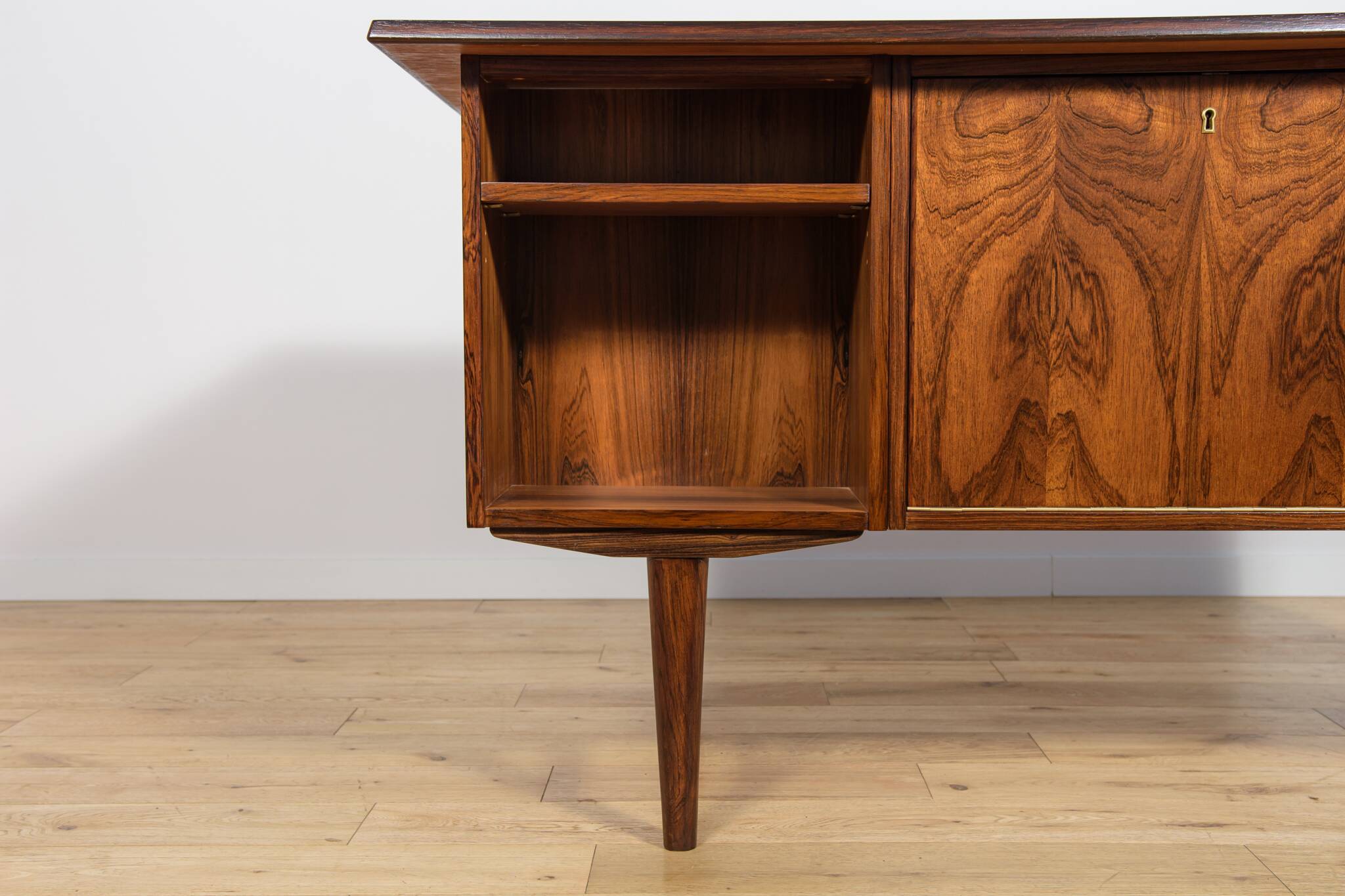Mid-century freestanding rosewood desk, Denmark, 1960s