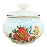 Vintage sugar bowl in Gien porcelain