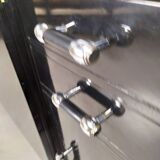 Modernist art deco black lacquered buffet
