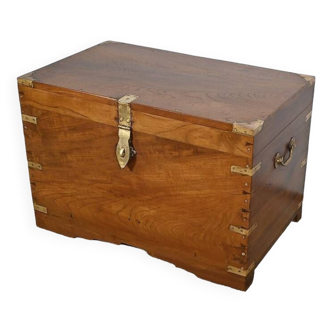 Important Teak Travel Trunk – Late 19th Century