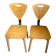 80s Italian chairs, in wood and metal