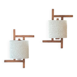 Pair of Scandinavian wall lights