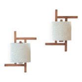Pair of Scandinavian wall lights