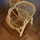 Pair of vintage rattan armchairs from the 70s