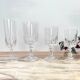 6 Cristal D'Arques Louvre model white wine glasses