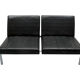 1960s 2-seater sofa in synthetic leather