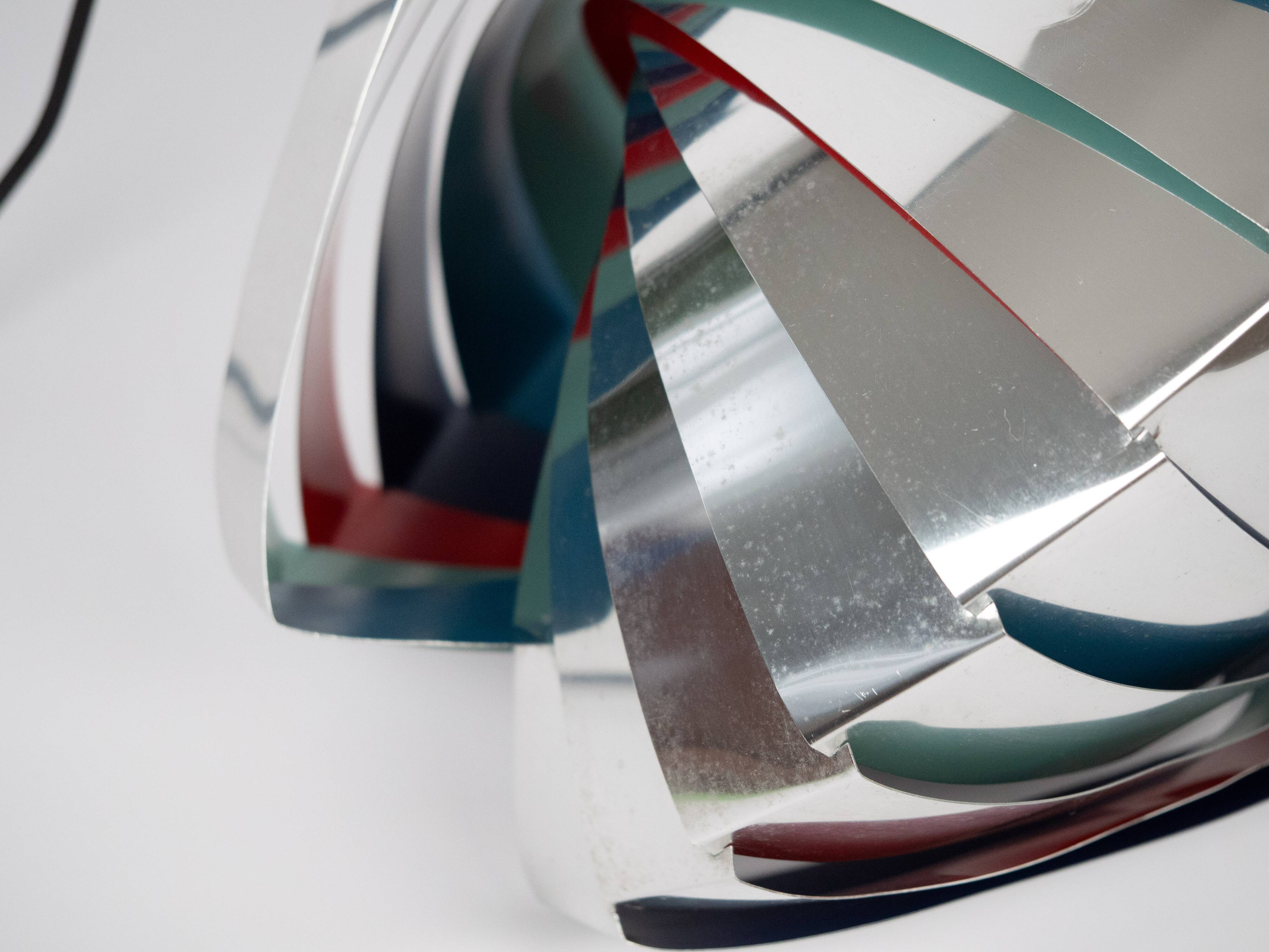 Lampe suspendue vintage danoise Konkylie par Louis Weisdorf, Lyfa, 1963
