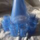 Blue honeycomb decor liqueur service-BVB France-vintage