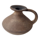 Ceramic candlestick signed