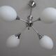 Lustre spoutnik metal & opalines