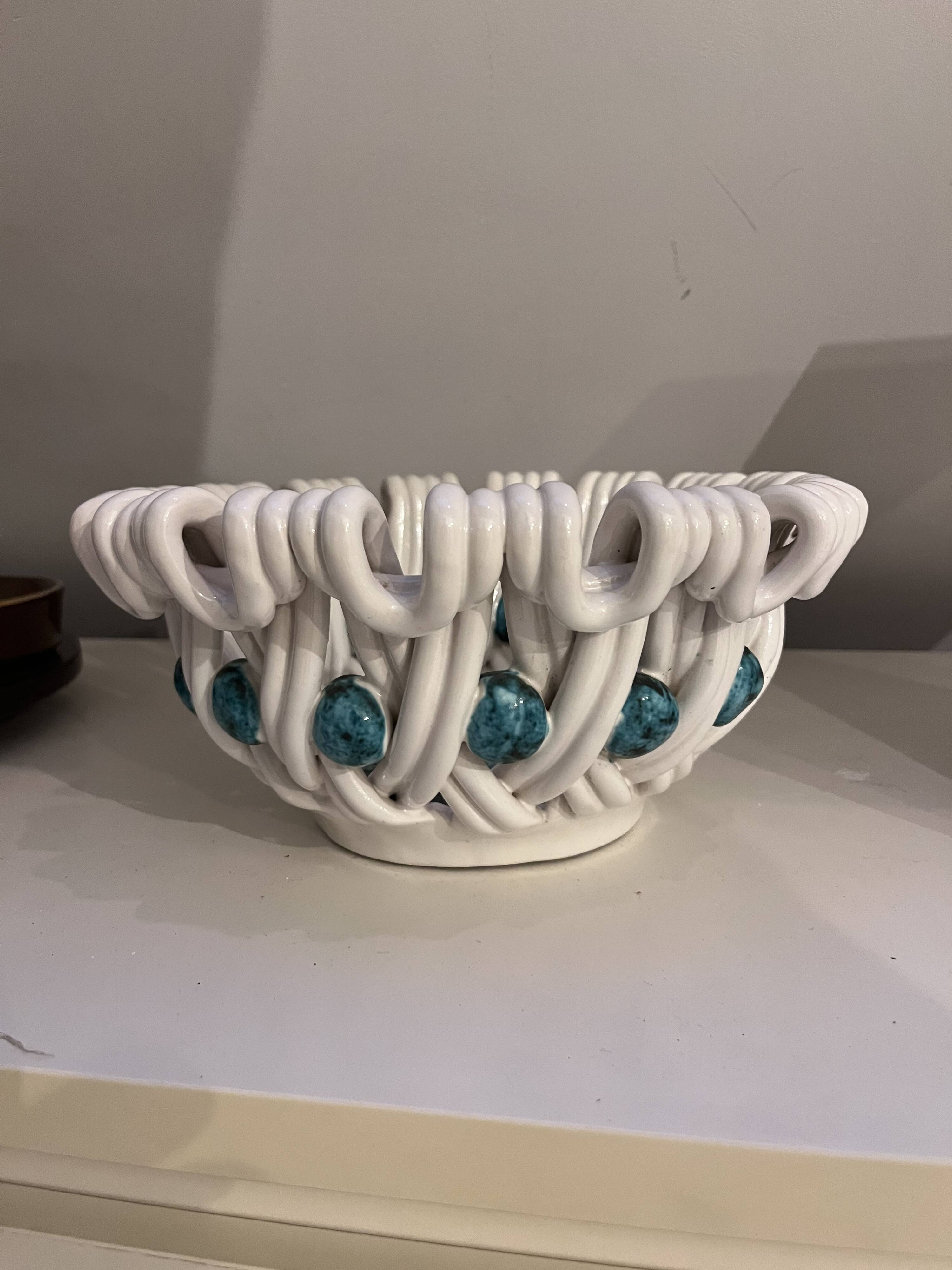 Ceramic basket Saint Radegonde
