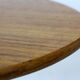 Tulip coffee table in walnut, mid-century modern style, restored by Dřevotvar, 1960s.