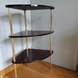Formica corner shelf neck and gilded metal
