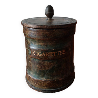 Vintage cork cigarette jar/box