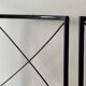 Set of 2 designer chairs in metal and cognac leather, Arrben Italy