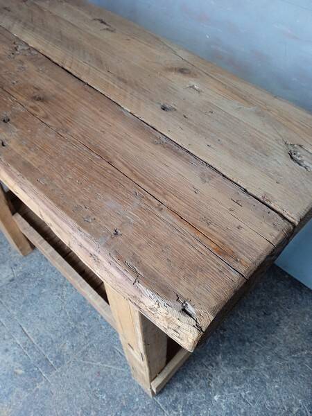 Workbench 100cm old solid wood