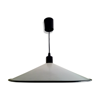 Suspension tôle perforée blanche