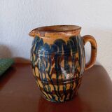 50s folk art pitcher