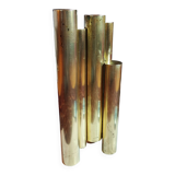 Tubular brass candlestick