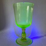 Grand verre à pied en cristal ouraline