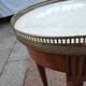 Gueridon side table old marble top vintage xxeme