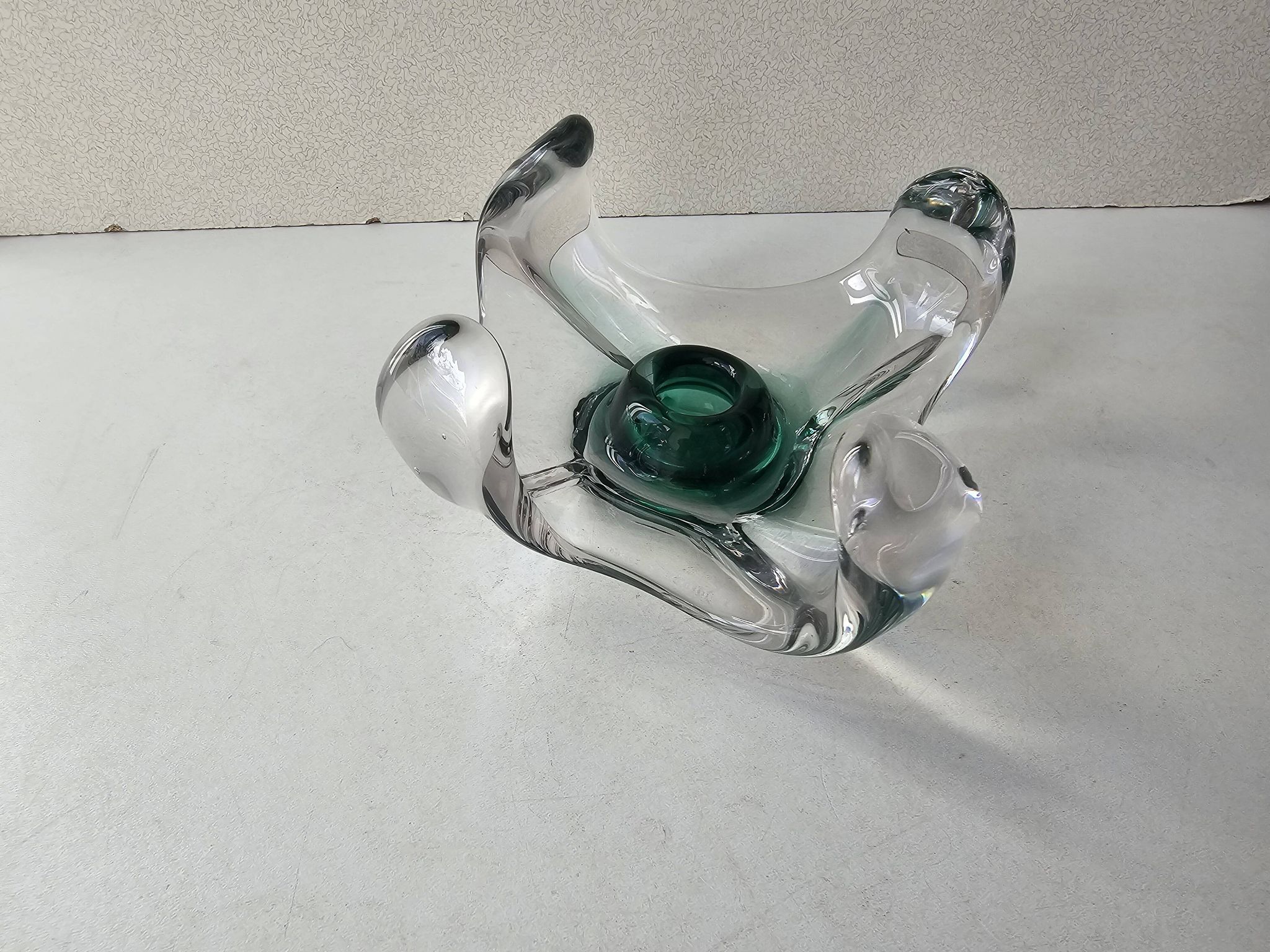 Glass candlestick in the style of Murano - 1960s